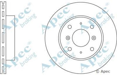 APEC BRAKING dsk522 -  Тормозной диск